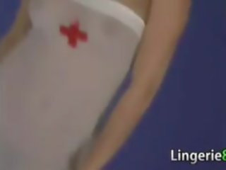 Sexy Nurse Doing A Striptease