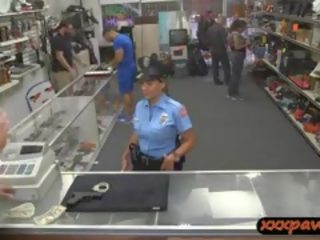 Big Tits Latina Police Officer Pawned Her Pussy To Earn Cash